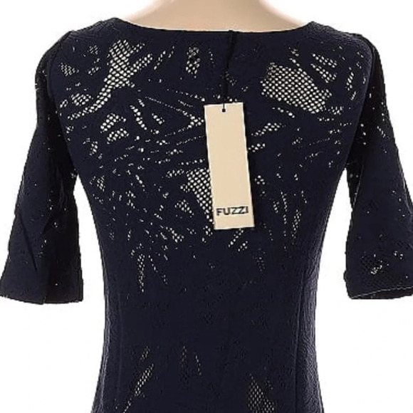 FUZZI Black Stretchy Lace Midi Dress, Size S.
NWT - Picture 4 of 4